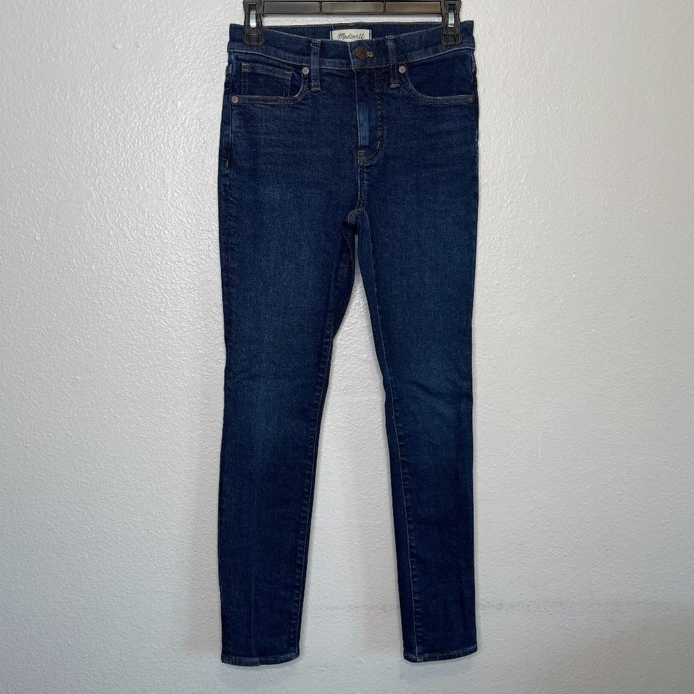 madewell 9" mid rise skinny jeans 25